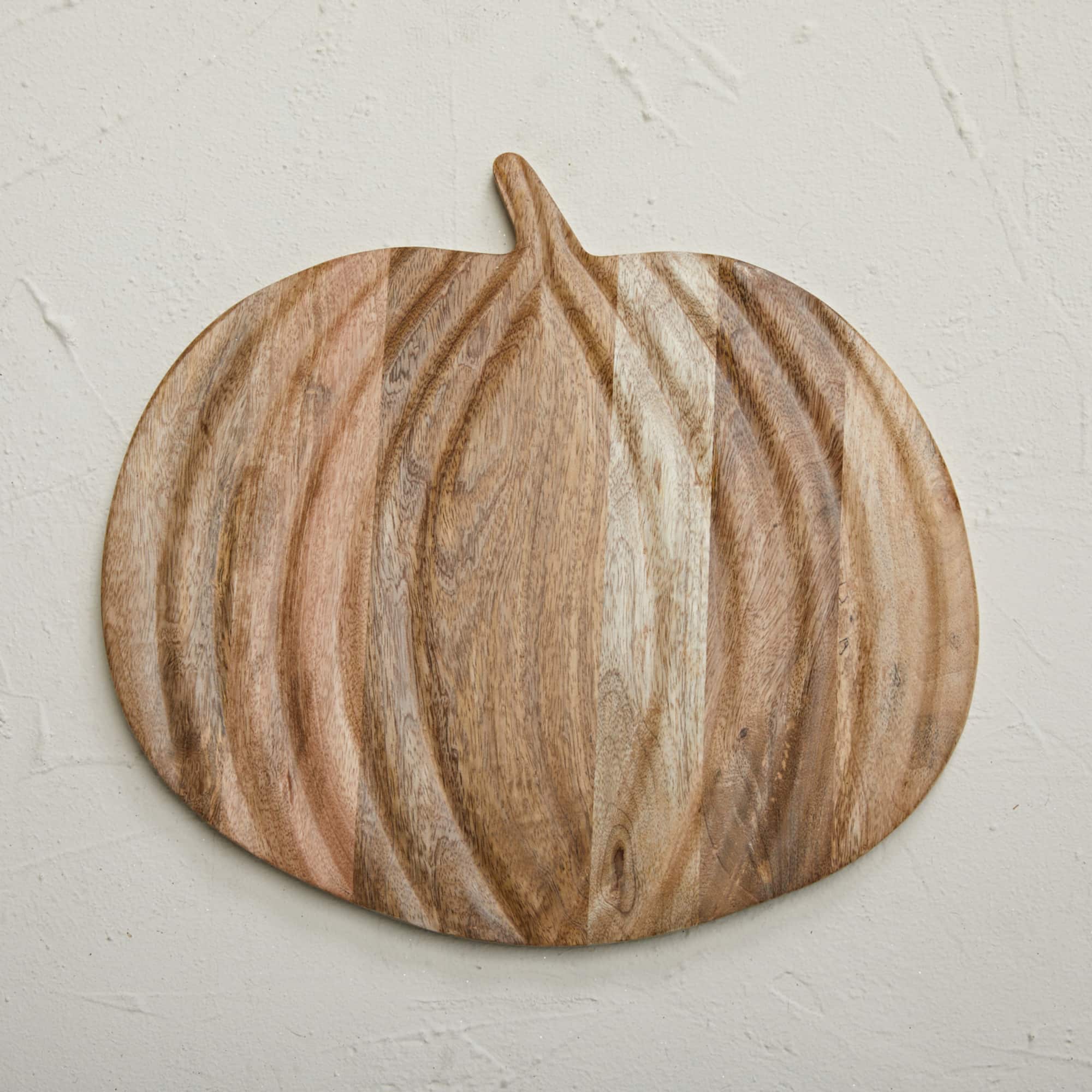 Hello Honey® 15" Natural Pumpkin Mango Wood Cutting Board